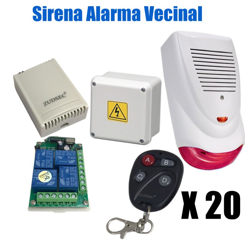 Sirena Exterior Irina30plus Alarma Vecinal V410 Perifoneo - Productos  Integra SRL