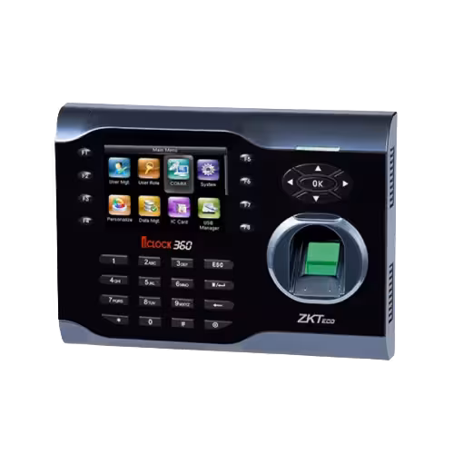 Reloj fichador de personal ZKTeco iClock360 para control de horario