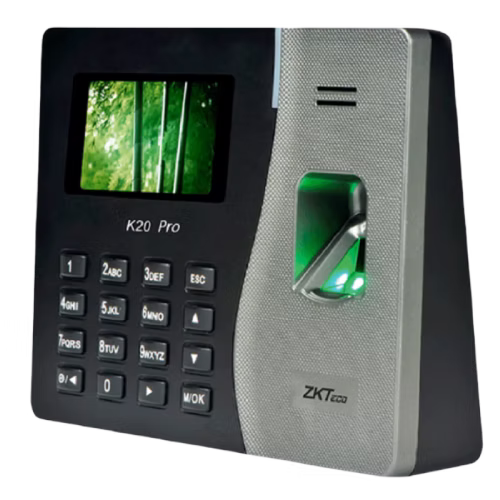Reloj fichador ZKTeco K20 con control de asistencia con huella digital